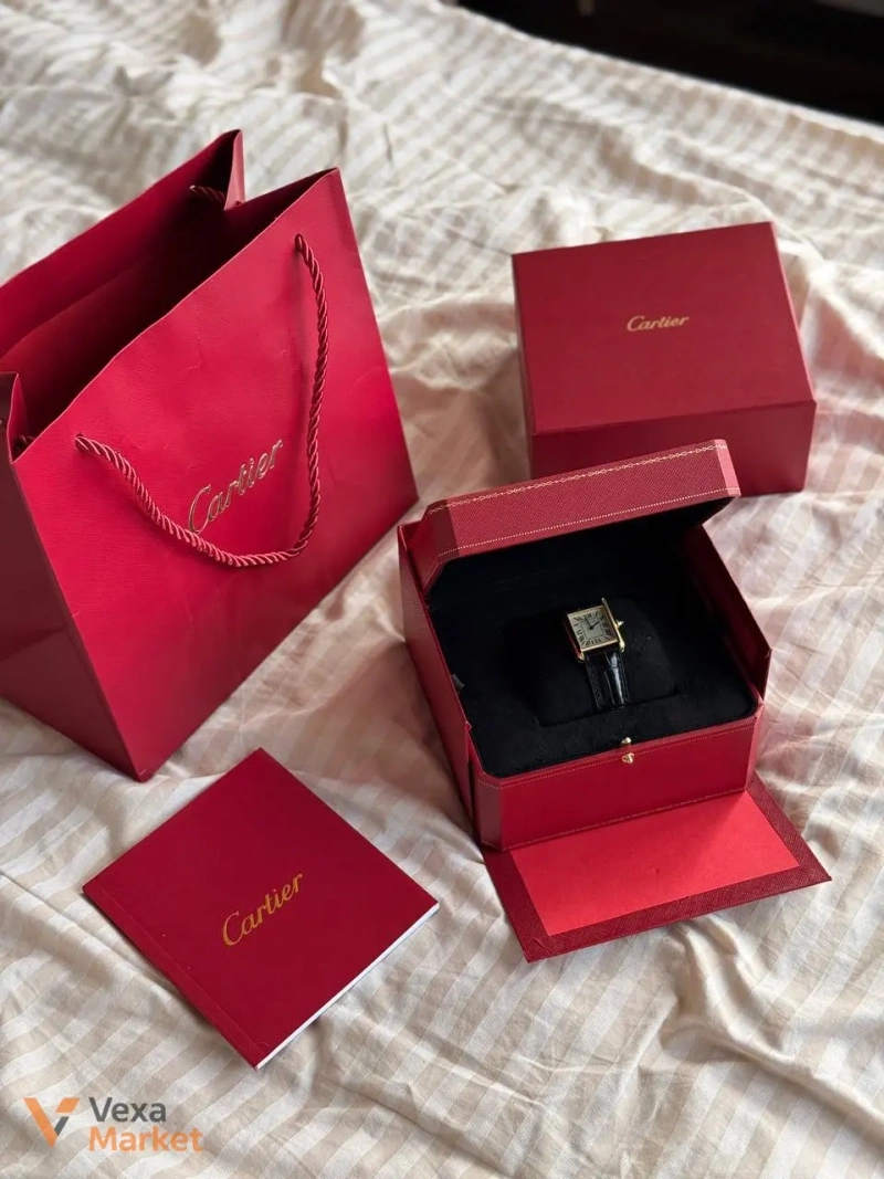 Годинник Cartier з крокодилячої шкіри — фото 4