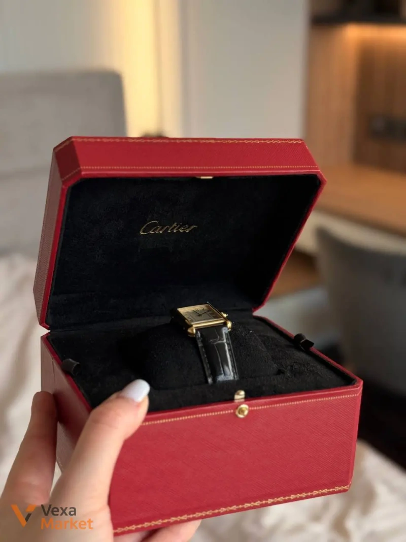 Годинник Cartier з крокодилячої шкіри — фото 5