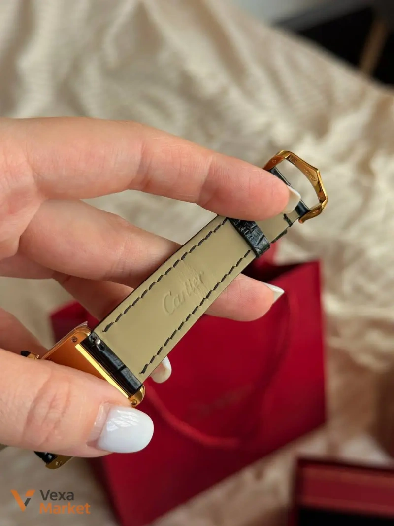 Годинник Cartier з крокодилячої шкіри — фото 6