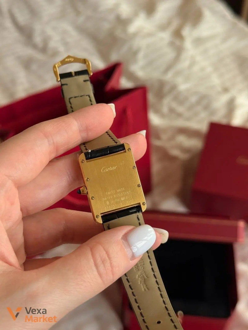 Годинник Cartier з крокодилячої шкіри — фото 7