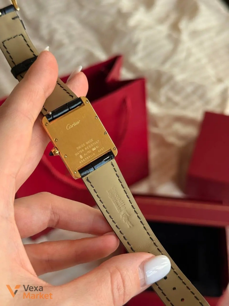 Годинник Cartier з крокодилячої шкіри — фото 8