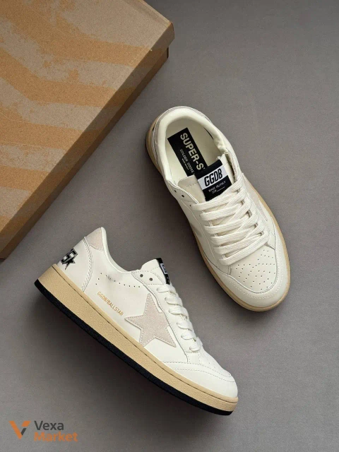 Golden Goose White Beige шкіра 36-44