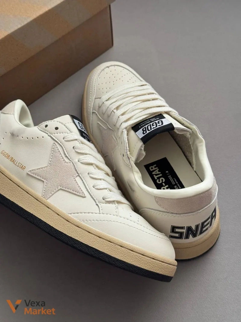 Golden Goose White Beige шкіра 36-44 — фото 3