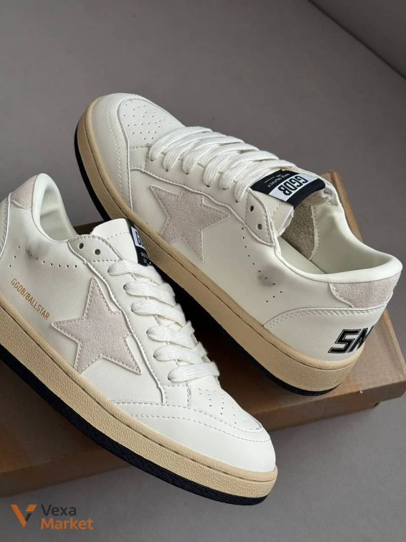 Golden Goose White Beige шкіра 36-44 — фото 4