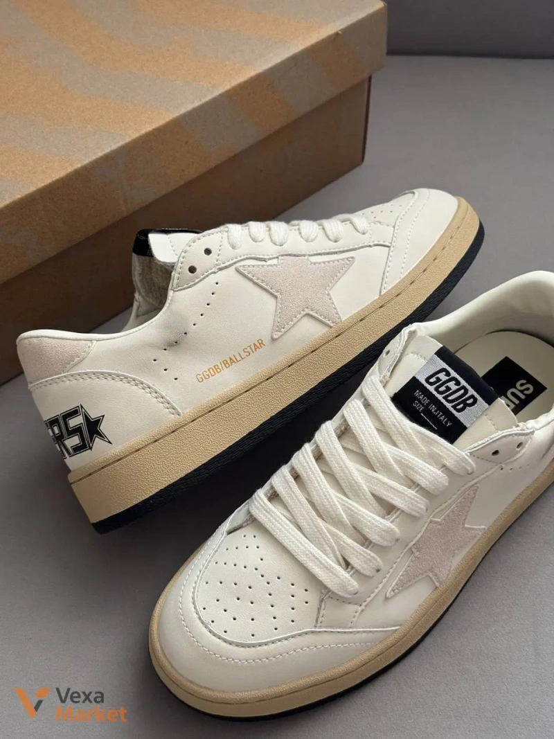 Golden Goose White Beige шкіра 36-44 — фото 6
