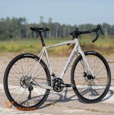 Гравійний велосипед Kross Esker 1.0 (KREK1Z28-GREY) сірий, 28", рама 21" (L)