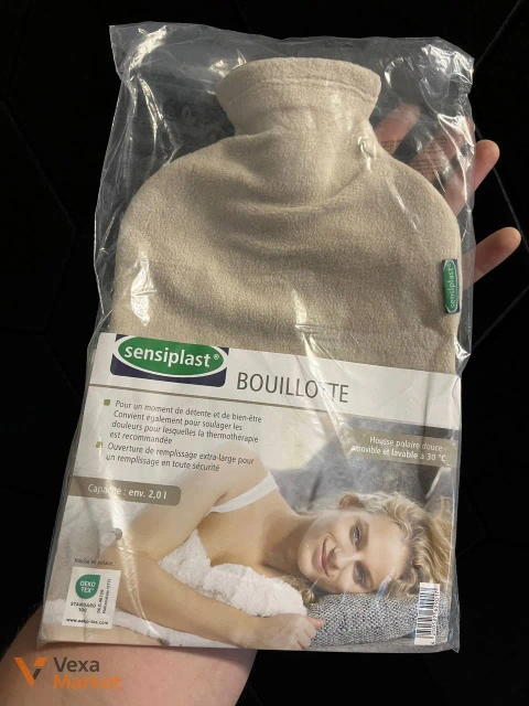 Грілка Sensiplast з флісовим чохлом 2 л