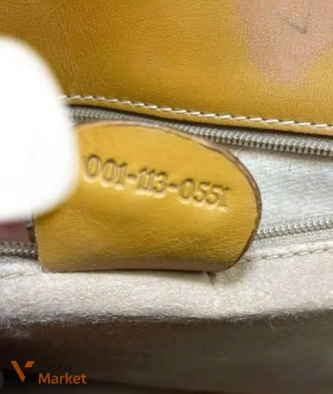 Gucci Micro GG Supreme Web Sherry Line Bag PVC Beige with Yellow Leather Trim — фото 5