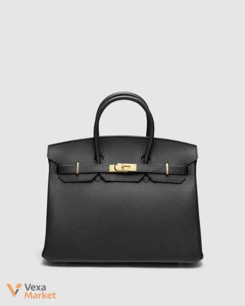 Hermes Birkin 35 Black/Gold Шкіра