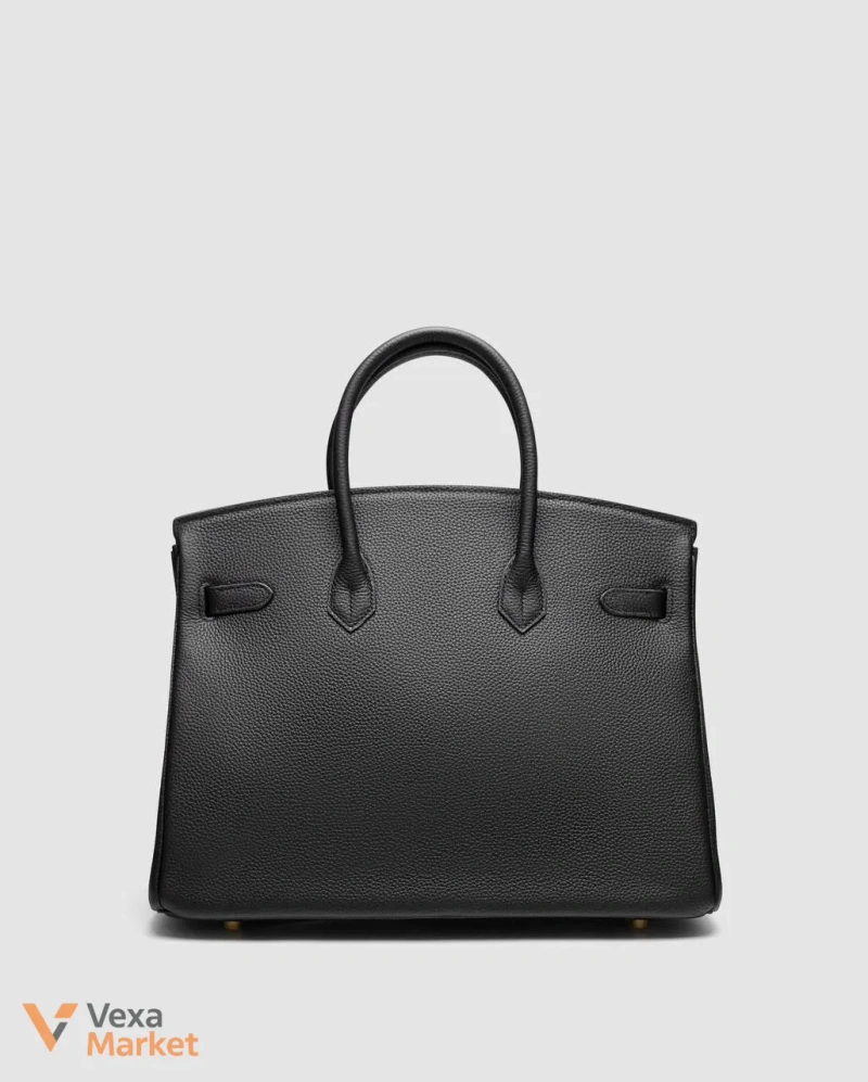 Hermes Birkin 35 Black/Gold Шкіра — фото 2
