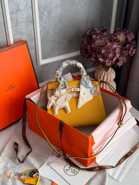 Hermes Kelly Camel сумка жіноча шкіряна 25 х 19 х 10 см
