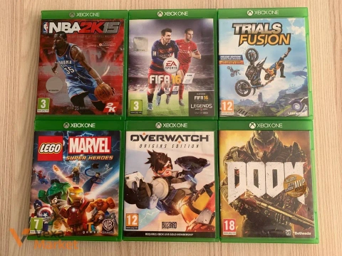 Ігри для Xbox One: LEGO Marvel Super Heroes, FIFA 16, Trials Fusion, NBA2K15, Overwatch, Doom