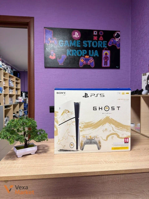 Ігрова приставка Sony PlayStation 5 Slim Blu-Ray 1 TB Ghost of Yotei