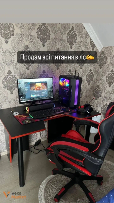 Ігровий комп'ютерний стіл та крісло