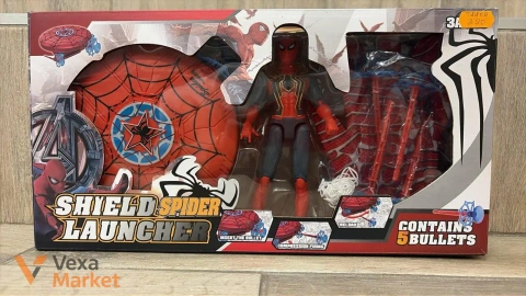 Ігровий набір "Shield Spider Launcher" з фігуркою Людини-павука та аксесуарами