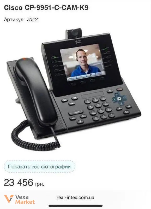 IP-телефон CISCO CP-9951 з Bluetooth та великим LCD дисплеєм — фото 2