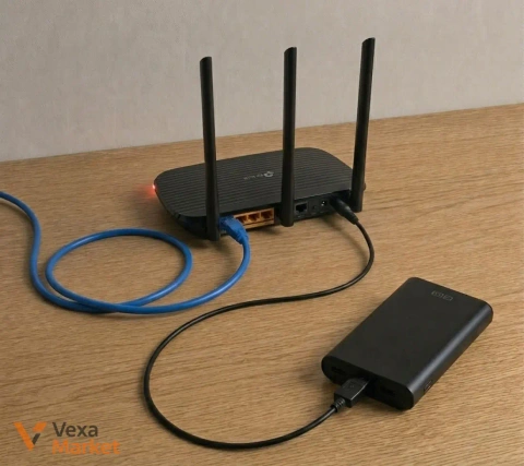 Кабель-перетворювач DC/USB 5В-12В для роутера та терміналу