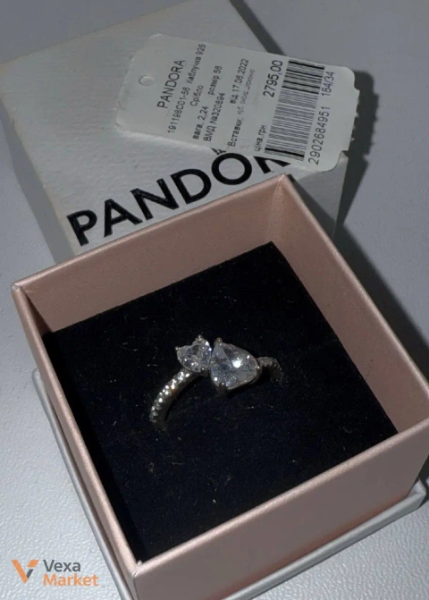 Каблучка Pandora розмір 58