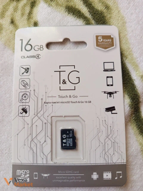 Карта пам'яті T&G microSD 16GB / 32GB Class 4 / Class 10
