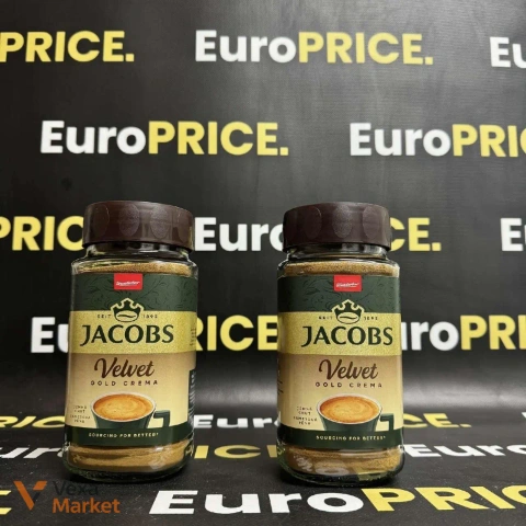 Кава розчинна Jacobs Velvet Gold Crema без кофеїну 200г