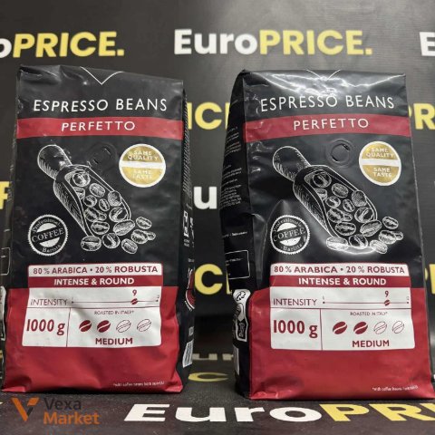 Кава в зернах Rioba Perfetto Espresso Beans 1кг 80% Арабіка 20% Робуста