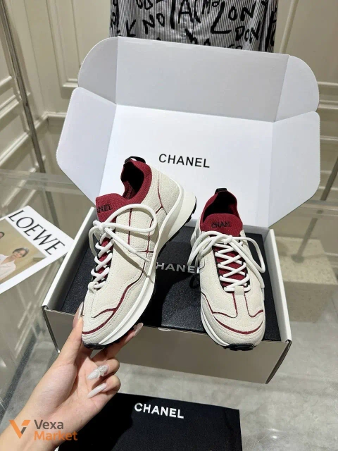 Кеди Chanel 26а замша/текстиль розміри 35-40