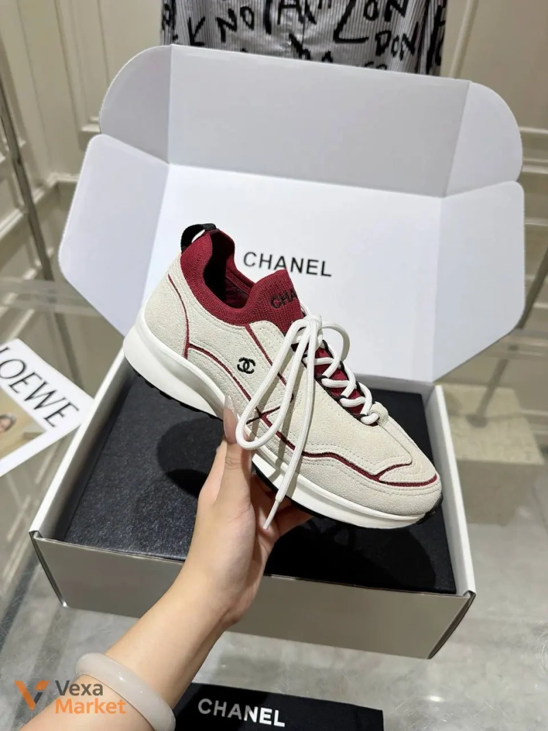 Кеди Chanel 26а замша/текстиль розміри 35-40 — фото 3