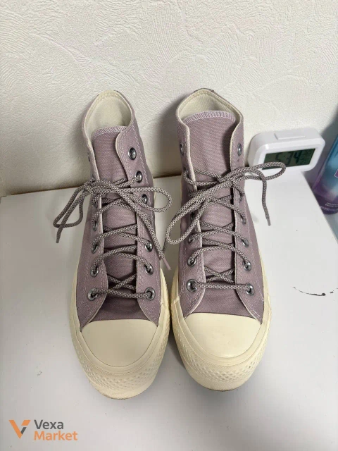 Кеди Converse Chuck Taylor All Star високі сіро-бузкові розмір 37