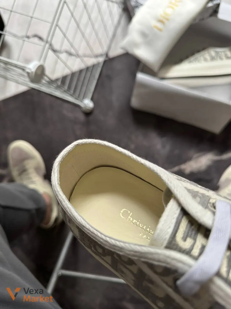 Кеди Dior B23 White Grey Platform Premium — фото 5