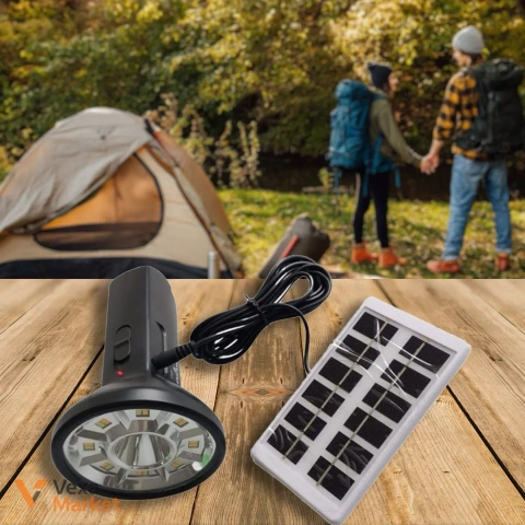 Кемпінговий ліхтар Solar Flashlight CL-058 із сонячною панеллю