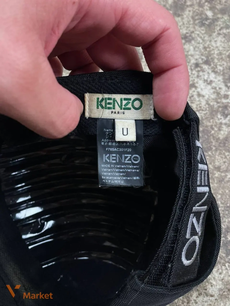 Кепка Kenzo Paris чорна — фото 2