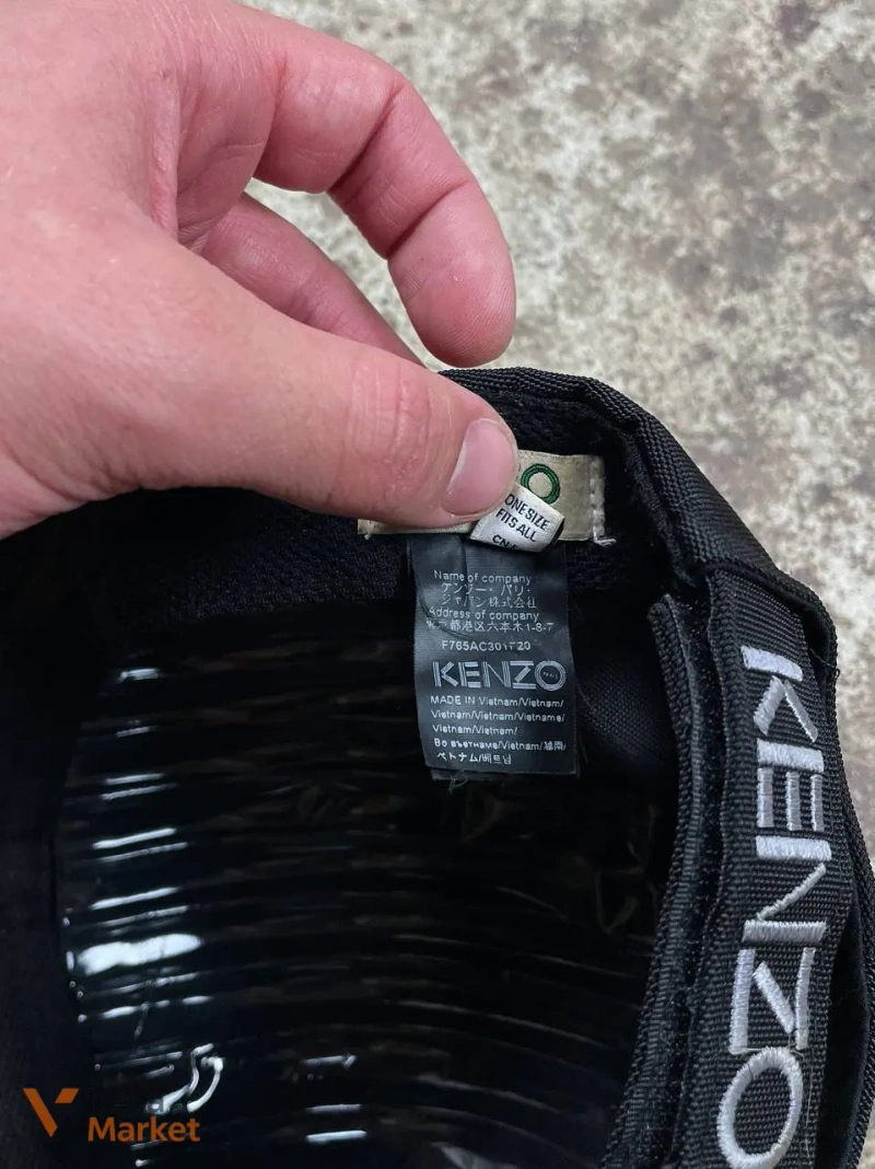 Кепка Kenzo Paris чорна — фото 7