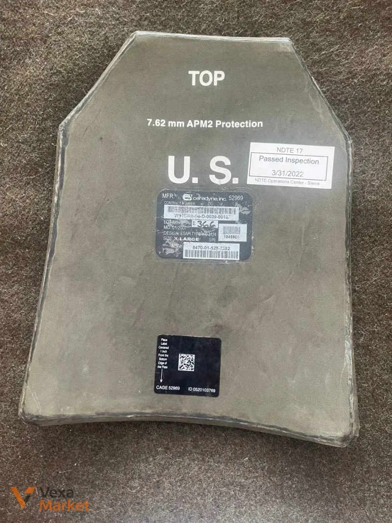 Керамічна бронеплита ESAPI/XSAPI Size X-Large (США, 6 клас) — фото 2