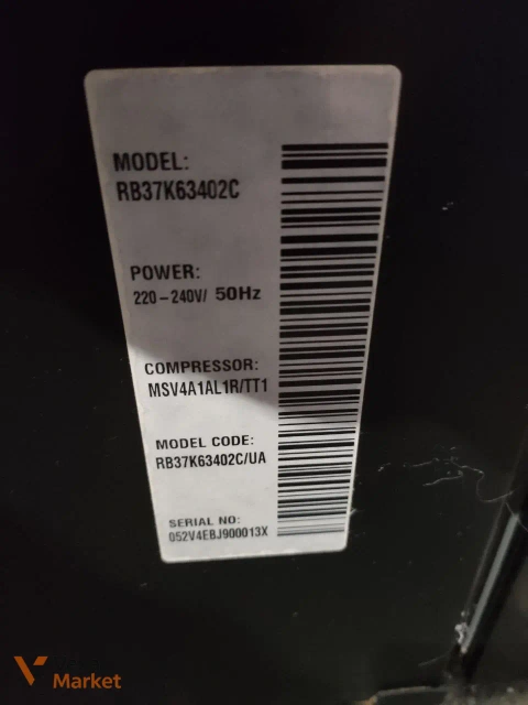 Холодильник Samsung RB37K63402C чорний