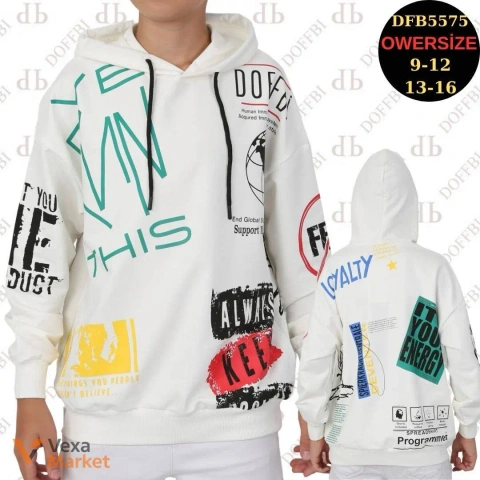 Худі для хлопчика-підлітка DFB5575 Oversize
