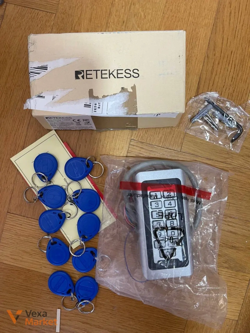 Клавіатура контролю доступу Retekess T-AC03 RFID 125 кГц з 10 ключ-чипами — фото 2