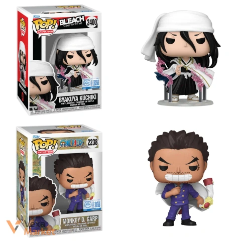 Колекційні фігурки Funko POP! Animation - Byakuya Kuchiki та Monkey D. Garp