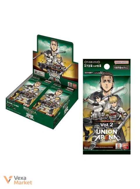 Колекційні картки Attack on Titan Union Arena Booster Pack vol. 2