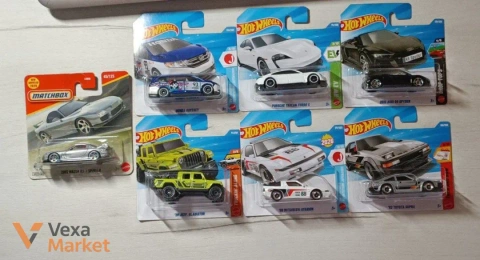 Колекційні моделі автомобілів Hot Wheels та Matchbox