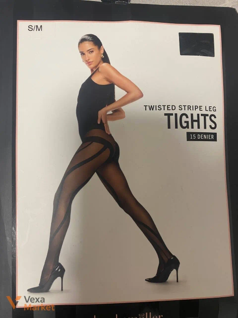 Колготки Hunkemoller Twisted Stripe Leg 15 Denier S/M