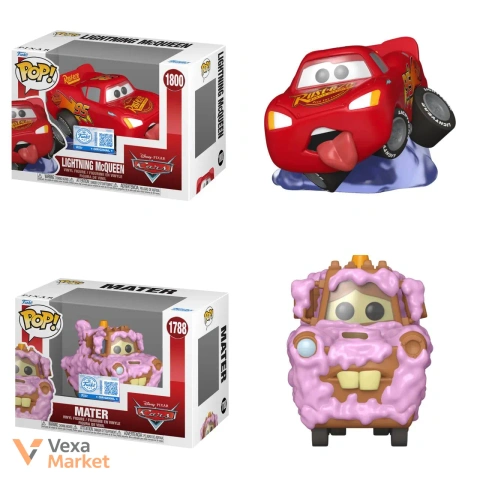 Коллекционные фигурки Funko Pop! "Тачки" - Молния МакКуин и Мэтр