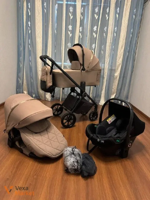 Коляска 2-в-1 (3-в-1) Ultra Beige