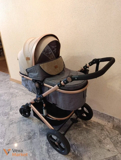 Коляска 2в1 NINOS BRAVA NEW BEIGE (Khaki)