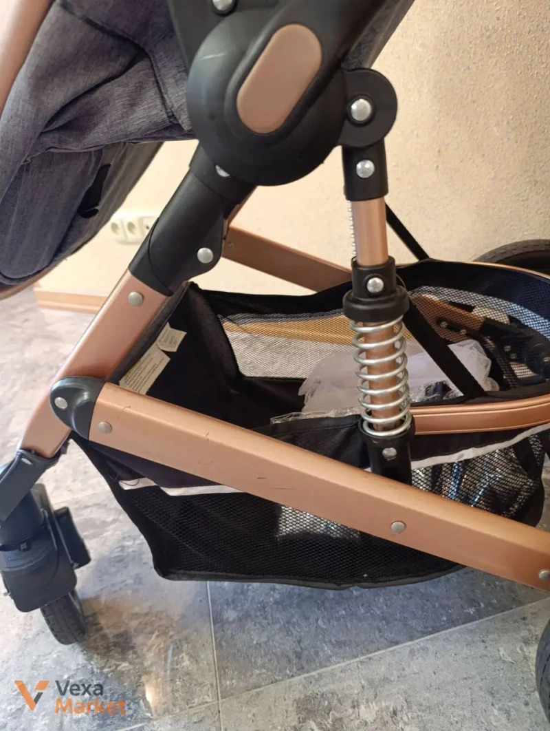 Коляска 2в1 NINOS BRAVA NEW BEIGE (Khaki) — фото 6