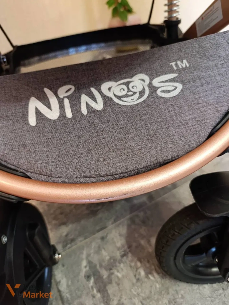 Коляска 2в1 NINOS BRAVA NEW BEIGE (Khaki) — фото 7