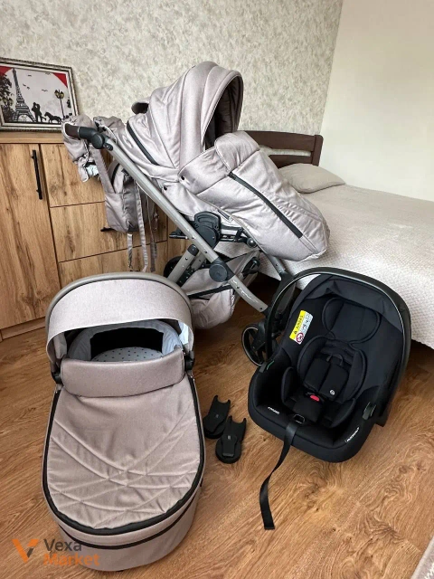 Коляска Baby Pram Elio 3 в 1 з автолюлькою Avionaut Cosmo