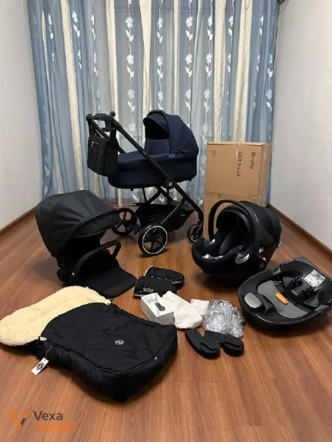 Коляска Cybex Balios S Lux 2-в-1 (3-в-1) з автокріслом, базою та адаптерами