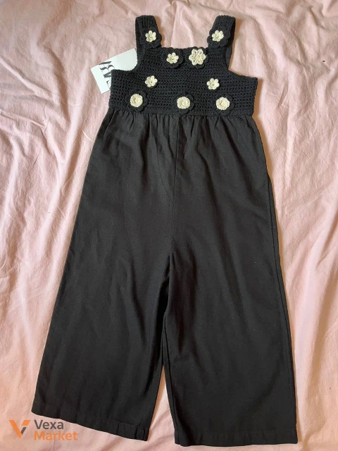 Комбінезон Zara чорний льон 98р