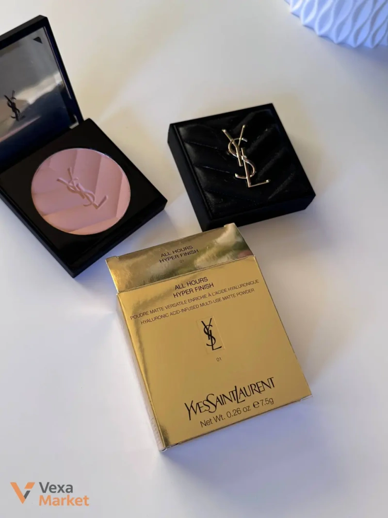 Компактна пудра для обличчя Yves Saint Laurent All Hours Hyper Finish, відтінок 01 — фото 5