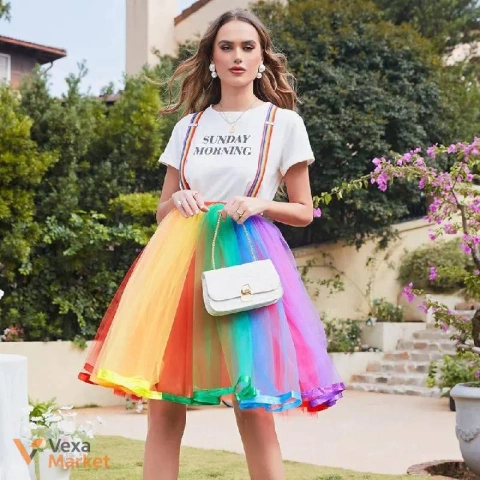 Комплект для аніматора "Веселковий", костюм для дитячого свята